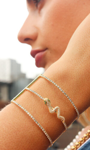 Pulsera con detalle serpiente