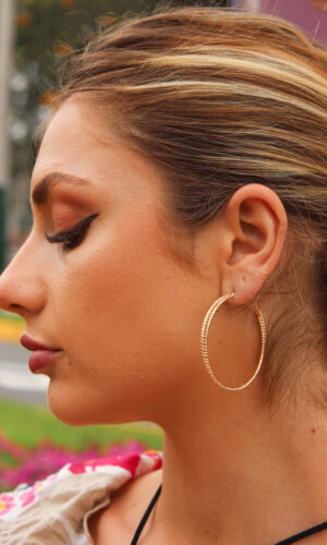 Aretes de doble aro