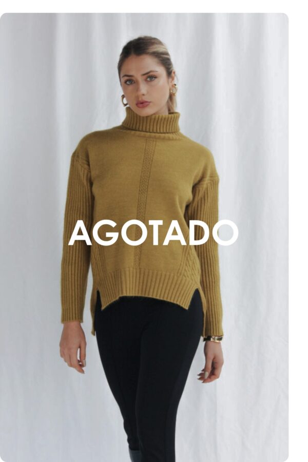 Chompa de cuello alto