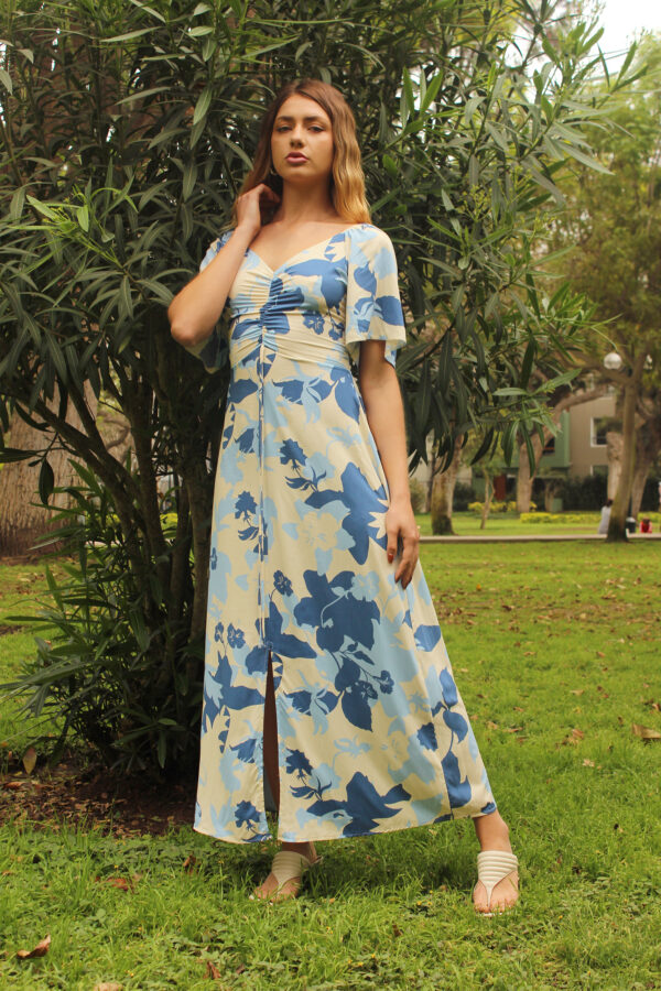 Vestido Largo con Corte - Imagen 2